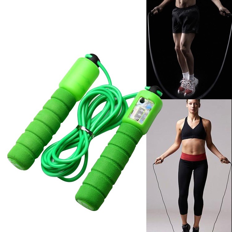 Skipping Rope With Counter Adjustable Length Counter Wear-resistant Foam Cotton Handle - Image 2