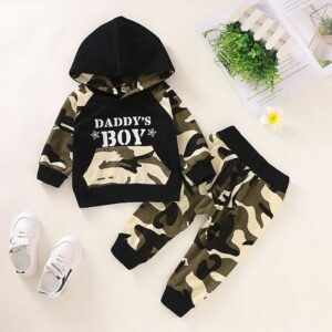 Camo Hoodie Babies Set (For Boys)