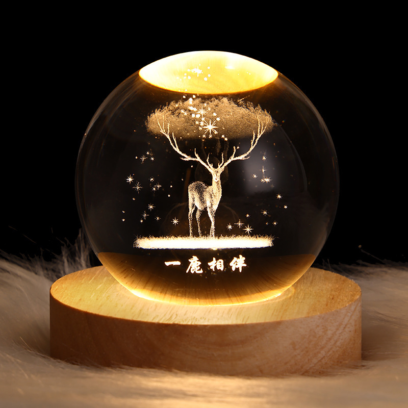 Luminous Sky Planets And Moon Crystal Ball Ambience Light - Image 4