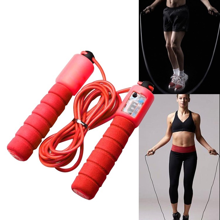 Skipping Rope With Counter Adjustable Length Counter Wear-resistant Foam Cotton Handle - Image 4