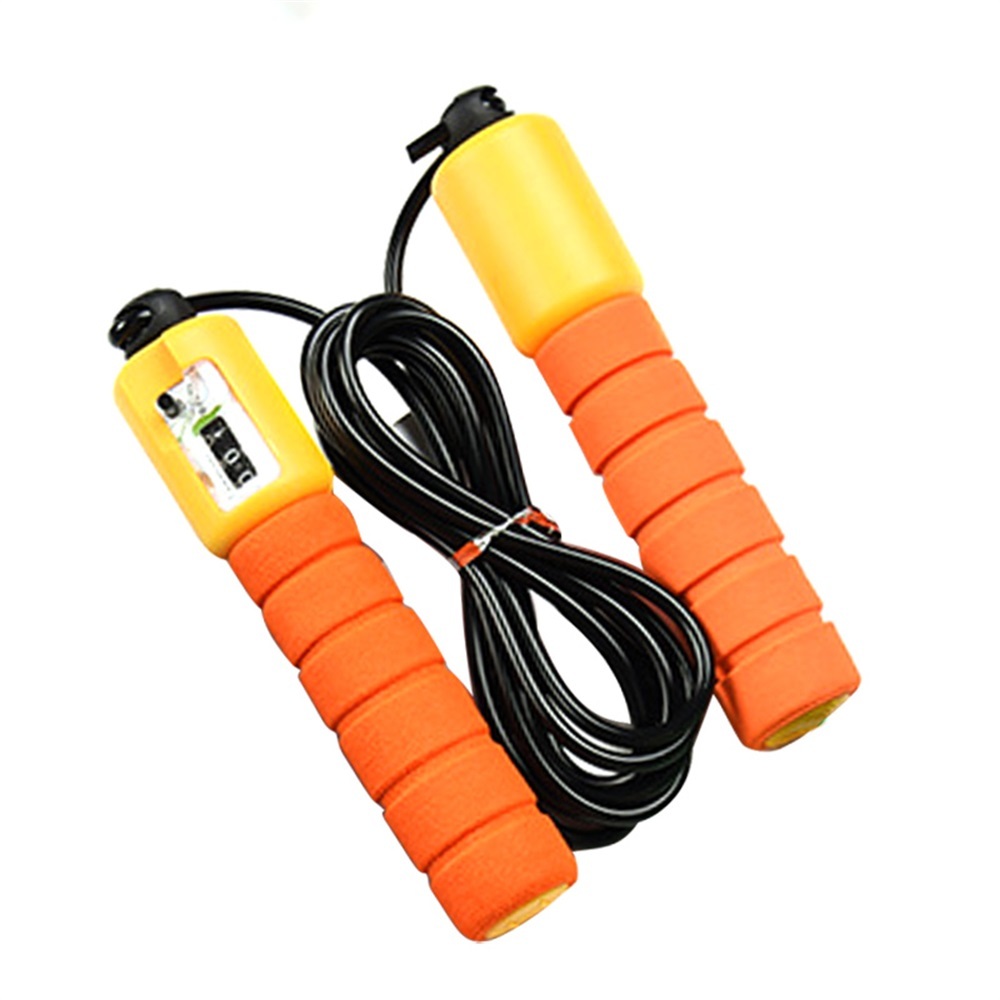 Skipping Rope With Counter Adjustable Length Counter Wear-resistant Foam Cotton Handle - Image 5