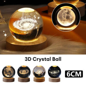 Luminous Sky Planets And Moon Crystal Ball Ambience Light