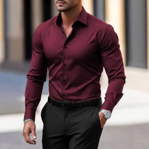 Men's Shirt Business Button Down Shirt