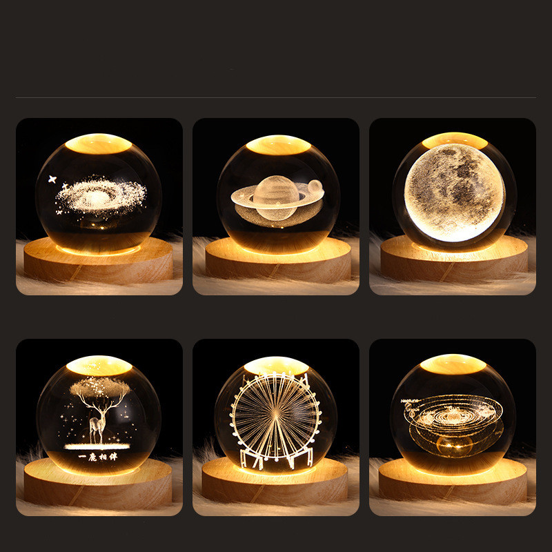Luminous Sky Planets And Moon Crystal Ball Ambience Light - Image 9