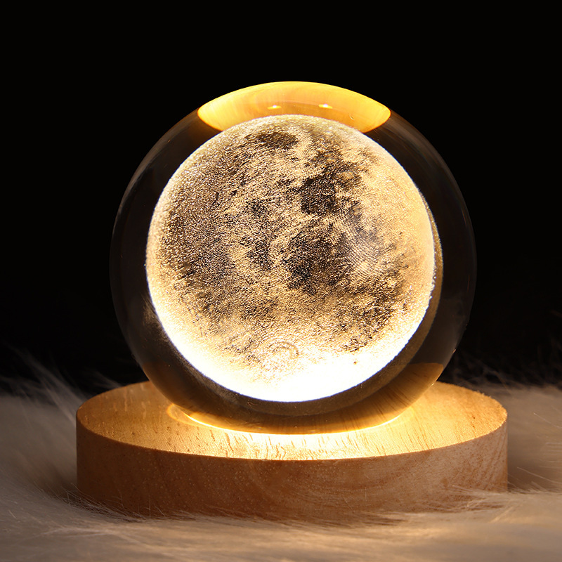 Luminous Sky Planets And Moon Crystal Ball Ambience Light - Image 3