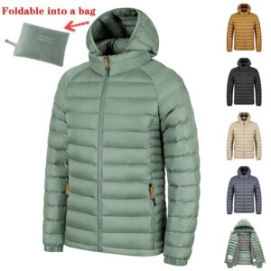 Winter Lightweight Hooded Coat With Pockets