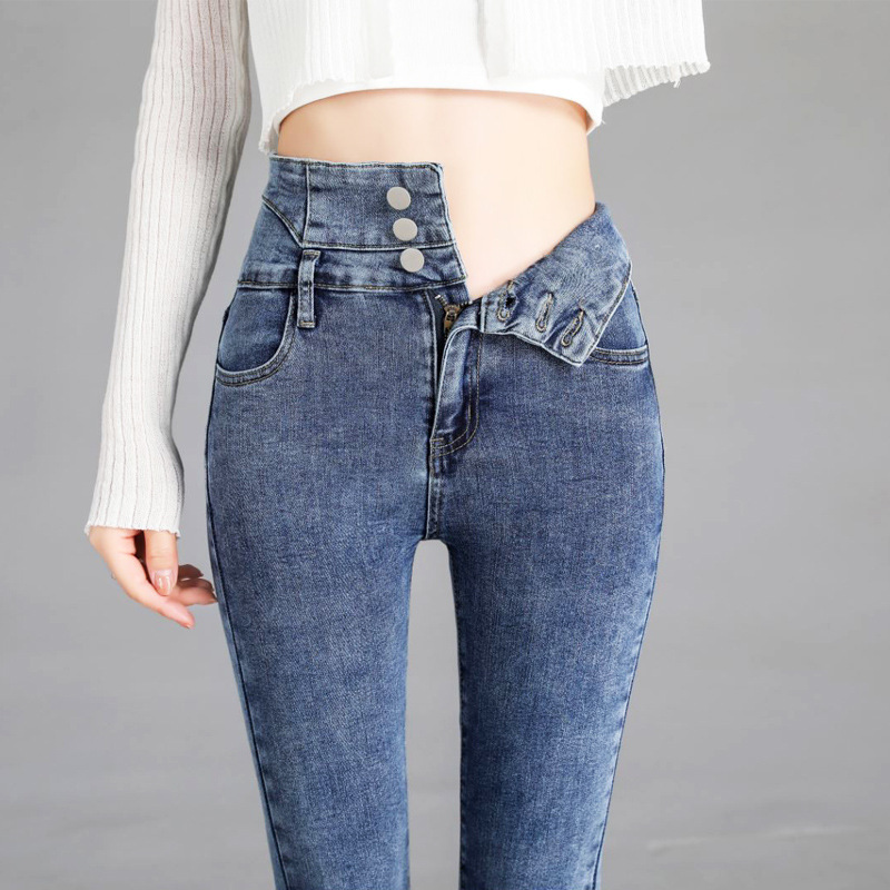 Ultra-high-waisted Abdomen Jeans New Slim And Tight-fitting - Image 9