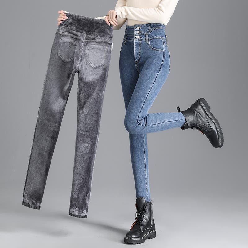 Ultra-high-waisted Abdomen Jeans New Slim And Tight-fitting
