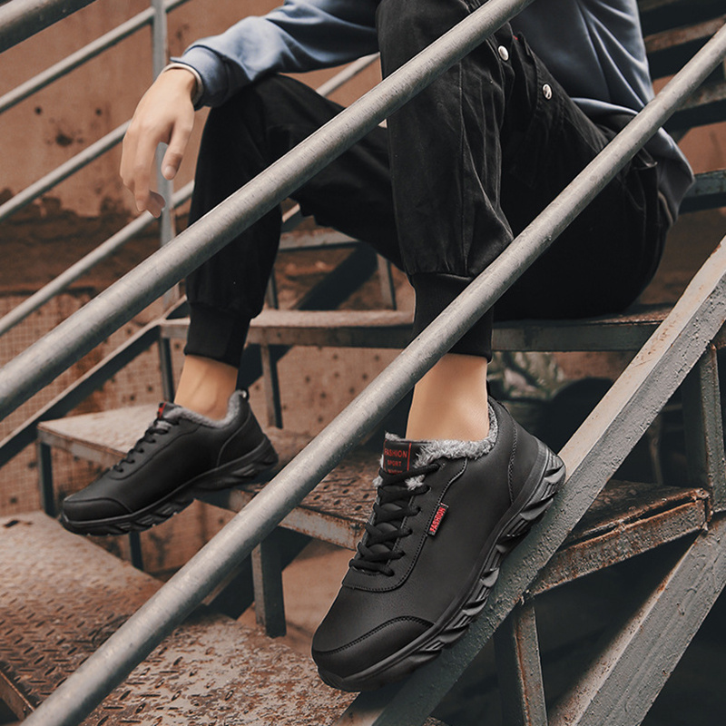 Winter Warm Sports Shoes With Plush - Image 5