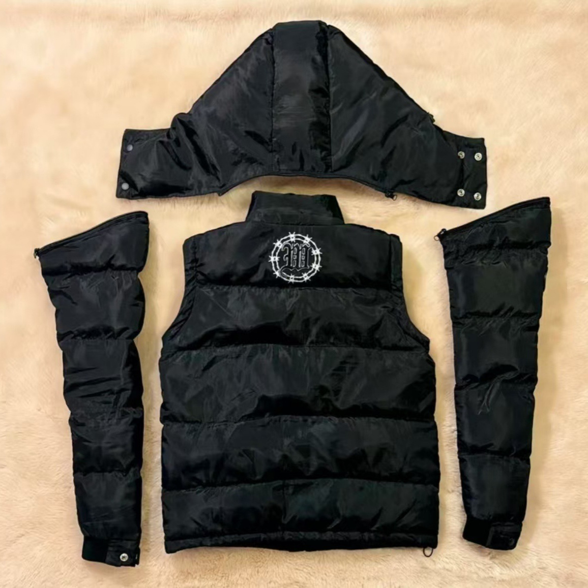 Winter Hooded Cotton-padded Cardigan Jacket - Image 2